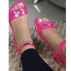 Hete zomer dames sandalen mode neon slippers nieuwe hoge platte schoenen slipper whosale dames sandalen drop ship1