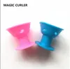 silikon curlers 10st/set frisyr mjuk hårvård diy peco roll fris stil rullkrullning salon mjuk silikon rosa färg hårrulle