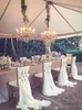 55 * 200 cm romantische bruiloft stoel sjerpen wit ivoor viering verjaardagsfeestje evenement chiavari stoel decor bruiloft stoel sjerpen bogen