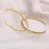 Large Hoop Earrings GoldSilver Color For Women Big Circle Earrings 925 Sterling Silver Wedding Jewelry Party Accessories7716430