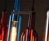 Lambalar Asılı 2020 Vintage LED avize Lamba E27 Kırmızı Şarap Şişesi Cam Kolye Işık Restoran Cafe Bar Otel Şarap Şişesi