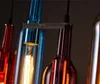 2020 Vintage LED Kronleuchter Lampe E27 Rotwein Flasche Glas Anhänger Licht Restaurant Cafe Bar Hotel Wein Flasche Hängen Lampen