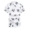 Summer Men's Shirt New Fashion Chinese Style Ink Print Short Sleeve Shirt Mens Clothes Trend Casual Flower Shirts Mens 7xl