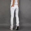 أزياء رجالي جينز تصميم مستقيم يتأهل الدينيم الجينز السراويل عارضة مرونة الدينيم السراويل الأبيض أوم زائد الحجم 28-40