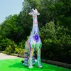 Cheval ou girafe gonflable, taille et couleur personnalisées, 4 M, avec bande et souffleur, pour décoration publicitaire, vente en gros