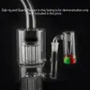 Smoking Accessories 14mm Male Glass Ash Catcher with colors silicone contain straight silicone bong water bong glass bong oil rig smoking pipes