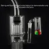 Rookaccessoires 14 mm mannelijke glazen asvanger met kleuren Siliconen bevatten rechte siliconen Bong Water Bong Glass Bong Oil Riging Pijpen