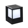 LED Pilier Solaire Lumière IP65 Étanche Carré Solaire Porte Lampe Pour Villas Jardin Porche Maison Solaire Stigma Lumières Double Lumière