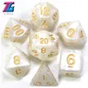 7pcset Dice Set Leisure Sports Games High quality MultiSided Cube with Marble Effect D4 D20 DUNGEON and DRAGONS Dd6052955