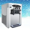 送料無料25L Leibinカウンタートップステンレス鋼の商業110V 60Hz 220V 50Hz電気3味のソフトアイスクリームメーカー機械