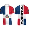 DOMINICA gioventù nome personalizzato gratuito numero dma Polo nazione bandiera spagnola Dominicana stampa foto logo abbigliamento