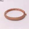 Donia joyería brazalete de lujo moda europea y americana exagerada gran molino de viento pulsera de cobre de perlas de cinco hileras personalizada des279Q