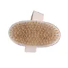 Brosse pour le corps peau sèche avec poils de sanglier naturels pour enlever la peau morte brosse de bain pour le corps pour hommes femmes