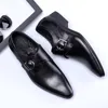 Gorąca Wyprzedaż-męskie buty biurowe męskie biznesowe skórzane buty męskie buty na ślub czarne duże rozmiary 48 zapatos de vestir chaussure mariage homme