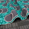 Afrika Ankara Polyester Wax Prints Fabric Binta Real Wax 6 Yards Afrikanskt Tyg för Party Dress