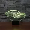 Cool Car Car Acrylic 3D Lamp 7 Color Change Night Light Light Touch مفتاح اللمسة الملونة LED USB Desk Lamphere Lamparas2949118