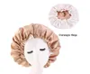 Ny Silk Night Cap Hat Double Side Wear Women Head Cover Sova Cap Satin Bonnet för Vackert Hår - Vakna Perfekt Daglig Fabriksförsäljning