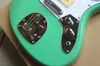 P90 Pickups White Pearl Pickguard Guitarra eléctrica de cuerpo verde con herrajes cromados, diapasón de palisandro, se puede personalizar
