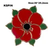Red Poppy Badges Lest We Forget Pin Enamel Brooch Metal Remember Them Badge All Gave Some 10Pcs239p
