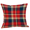 Décorations de Noël Taie d'oreiller Plaid Elk Ours Ptinted Coussin Couvre Xams Coton Lin Canapé Housse de Coussin Maison Fête Taie D'oreiller Chaude