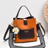 Pink Sugao Tygväska axelväska kvinnor pu läder designer handväskor hink väska crossbody girl purse 2020 nya stilar 6 color258w