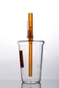 물 담뱃대 짙은 녹색 유리 봉 컷 공룡 Dab Rigs Downstem Perc 14mm 그릇 흡연 파이프 액세서리 물 봉