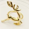 Wedding hotel gold Christmas deer napkin ring elk napkin ring napkin clasp mouth cloth loop towel clasp