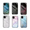 Custodie per cellulari in vetro temperato antiurto TPU Fashion Marble Design per iPhone 6 7 8 X 11 Pro Xs Max