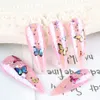 Nagelkunstaufkleber Buntes Schmetterling 3D -Kleberabziehbilder Design DIY Manicure Sliders Wraps Foliendekoration für Nägel La17876618446