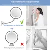 Miroir de vanité de maquillage à LED 10X grossissant miroir de maquillage Flexible miroirs cosmétiques légers en particulier de maquillaje VIP Drop Y20011034488