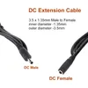 Câble d'extension d'adaptateur d'alimentation de prise cc 3.5mm x 1.35mm, câble d'alimentation cc 20AWG pour caméra IP sans fil CCTV 12V