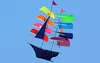 66 x 96 cm 3D Sailboat Kite voor kinderen Volwassenen Zeilbootvliegende vlieger met touwtje en hanteren Outdoor Beach Park Sports Fun8456489