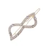 Mode Luxe Designer Pearl Crystal Make Up Hair Clips Bowknot Shaped Side Hairs Grips voor Vrouwen Meisjes