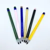 smoking accessories 6kind colors pencil glass dabber with 5.6 inches colorful heady dab tools pen