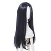 Game SINoALICE Princess Kaguya Long Straight Dark Blue Cosplay Wig