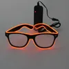 LED Light up Glowing Glasses EL Wire Neon Rave Glasses Luminous Party Glasses Eyewear for Birthday Halloween Xmas Party Bar Decorative Supplier