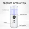 2020 Mini portable USB alcohol disinfection sprayer machine auto nano mist humidifier facial steamer home use DHL Free Shipping