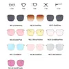 Leonlion 2020 جديد مربع المحيط عدسة نظارات المرأة خمر التسوق الحلوى الألوان نظام التسوق de soleil فام uv4001
