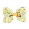 12 colori delle neonate Arcobaleno Unicorn arco hairclip 8cm colorata clip di capelli del nastro gli accessori dei capelli del bambino ST424