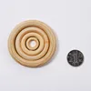 100 Pieces/Lot 13-125mm New Natural Wood Wooden Circle Rings Bangles Loose Beads Jewelry Accessories for Bag Handle Necklace Kids DIY Making
