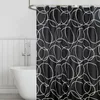 Mosaic Style Bathroom Shower Curtain Thick Waterproof Polyester Mildew Proof Bath Tub Curtain with 12 pcs Hooks C18112201