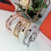 Hot Lock Gold Bracciali Donna Punk per il miglior regalo lussuoso Gioielli di qualità superiore Cintura in pelle Bracciale consegna gratuita Bracciale a due piani