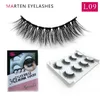 4 Pairs 3D Nertsen Haar Valse Wimpers Dikke Kriskras Wimpers Piekerige Natuurlijke Volume Extension Gereedschap Makeup Tools