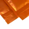 8,5 x 13 cm (3,25 x 5 Zoll) 100 x mattorangefarbene, flache, wärmeversiegelnde ZipLock-Beutel aus durchscheinendem Kunststoff