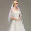 Stock Biały Ivory Wedding Bikini Veil Dwie warstwy Tanie Welony ślubne z grzebieniem Akcesoria Bridal Darmowa Wysyłka CPA1443