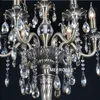 Vintage Crystal Floor Lampa Podłogowa Stojak światła Światło Nowoczesne Cristal Candelabra Stałe Lampy Wysokiej Jakości Dekoracji Home Oświetlenie