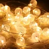 20 boule de cristal à bulles LED étanche LED Globe String Lights Battery Opéré Fée de fées décoratif extérieure à l'intérieur