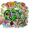 50 stks / pak Leuke Dinosaurus Grappige Stickers Koffer Koelkast Gitaar Skateboard Kinderen Graffiti Waterdichte Sticker Kids Toy