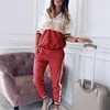 Womens Designer Tracksuits Hooded Color Matching Fashion Suit Women Spring and Autumn Casual Sports Suit 2020 Hot Sale