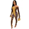 Kobiety w klubie nocnym Jumpsuits Suit Fashion Jumpsuits Rompers swobodne jesienne zimowe druk kombinezonu jednoczęściowe spodnie swobodny kombinezon 2250